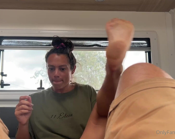 Its Katy Fit aka Itskatyfit OnlyFans - CAMPERVAN SEX Our friend was driving the campervan and @sexualmastery and I made our own fun in