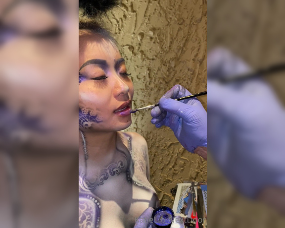 Katie Lin  Next Door aka Katielin_nextdoor OnlyFans - Finishing touches on my airbrushing, FINALLY done!