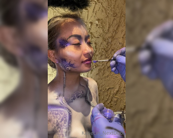 Katie Lin  Next Door aka Katielin_nextdoor OnlyFans - Finishing touches on my airbrushing, FINALLY done!