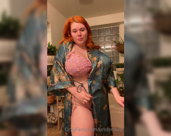Penny Brown aka Underbust OnlyFans - The Queen is wearing something beautiful under her robe, and she needed to share it with you before