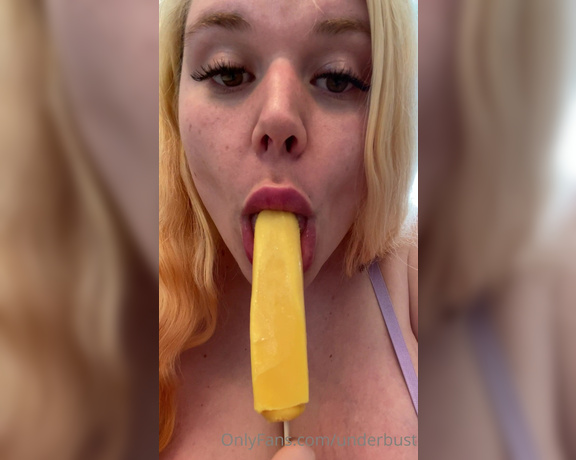 Penny Brown aka Underbust OnlyFans - Oh sooo delicious I wonder how many of these I can fit in my mouth 1