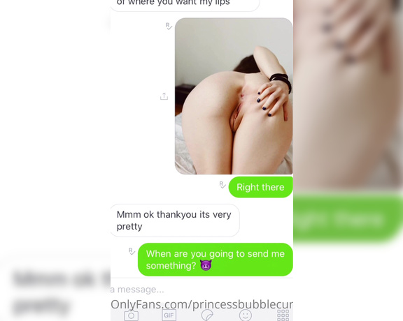 Princess Bubblecum aka Princessbubblecum OnlyFans - Some more chats with my favorite BBC… I want to fuck him so so bad ( Just reading them again to reco