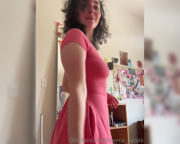 Bianca aka Bianca_petals OnlyFans - First dress! This is a fancy organic cotton handmade dress that I thrifted for 10% of the cost tha 4