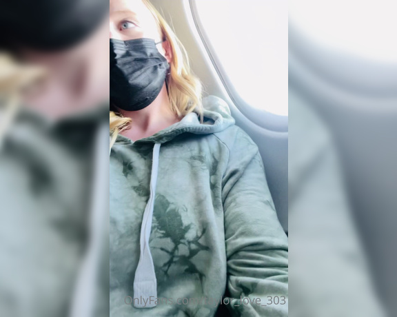 Taylor aka Taylor_love_303 OnlyFans - Squirting on the airplane in my seat the guy next to me was sleeping and I was bored so I took
