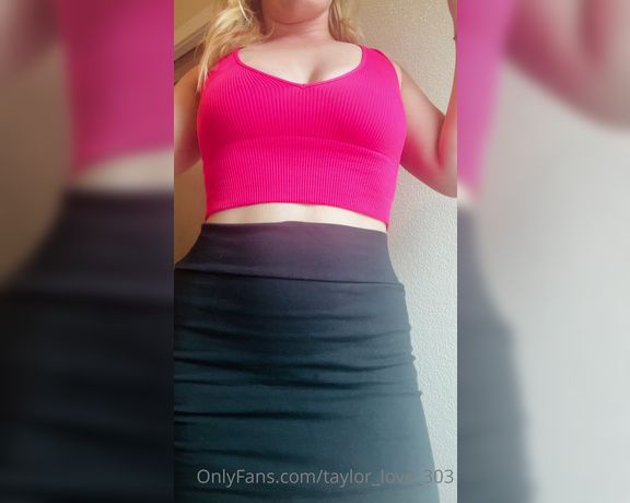 Taylor aka Taylor_love_303 OnlyFans - Ignore the silly boxes and camera equipment I just wanted to show off my new outfit whatcha thi 4