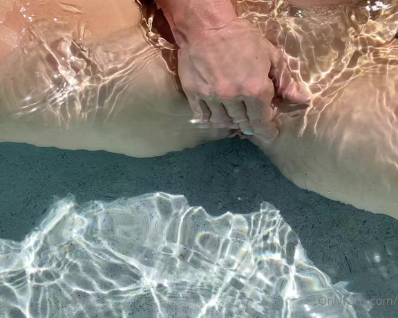 Taylor aka Taylor_love_303 OnlyFans - Just some pool time fingering