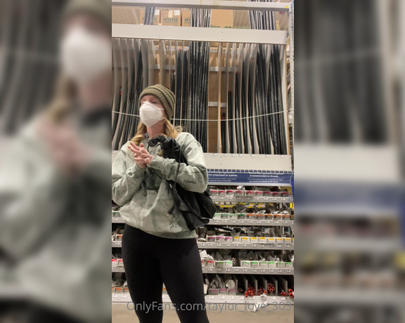 Taylor aka Taylor_love_303 OnlyFans - Just doing some casual shopping at Lowes