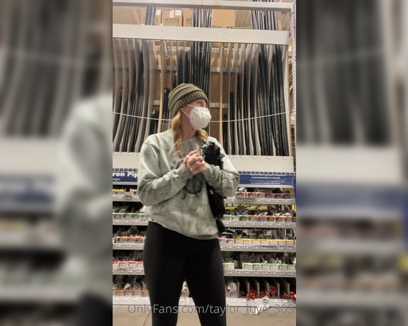 Taylor aka Taylor_love_303 OnlyFans - Just doing some casual shopping at Lowes