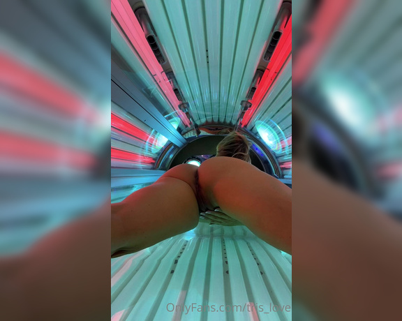 Tris aka Tris_love OnlyFans - Okay tell me that this music in the tanning bed doesn’t sound just like a porno I mean… we can