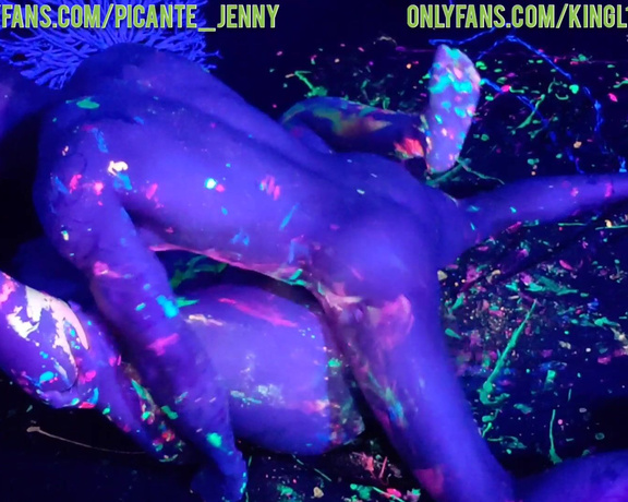 picante_jenny - BODY PAINT GLOW IN THE DARK SEX