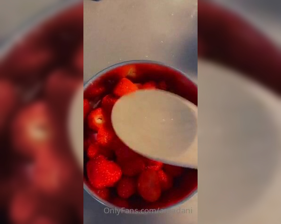 Amadani aka Amadani OnlyFans - Happy saturday 3 I made some straberry milk 2