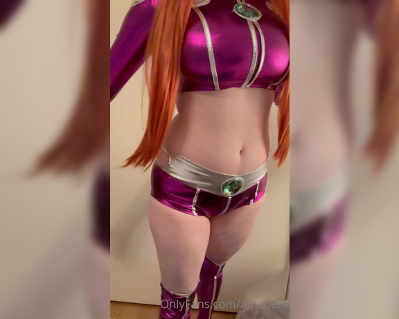 Amadani aka Amadani OnlyFans - My starfire cosplay isn’t looking how I wanted it to but here it is! ^^