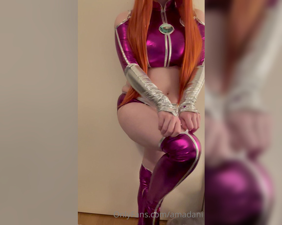 Amadani aka Amadani OnlyFans - My starfire cosplay isn’t looking how I wanted it to but here it is! ^^