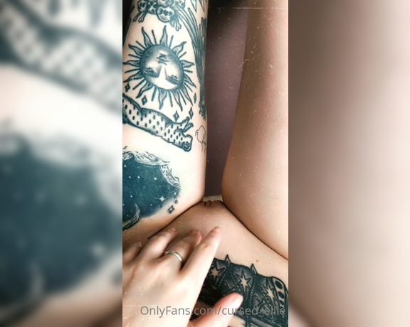 Cursed Ellie OnlyFans Leaks Video (1),  Tattoo, Solo, Dildo Fucking