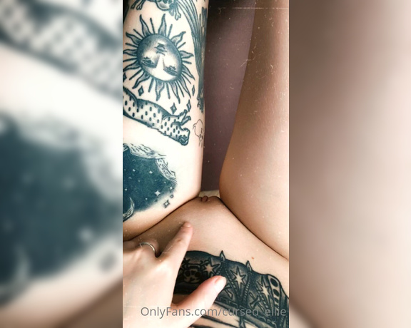 Cursed Ellie OnlyFans Leaks Video (1),  Tattoo, Solo, Dildo Fucking