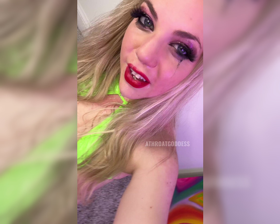 Throatgoddess aka Athroatgoddess OnlyFans - I have a bunch of extra clips from the video last night so dropping those all day make up on point