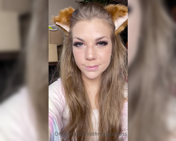 Throatgoddess aka Athroatgoddess OnlyFans - Do you think i should get ears! i really like them! 6