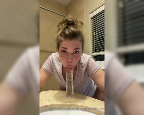 Throatgoddess aka Athroatgoddess OnlyFans - Do you guys like this POV! i really tried to look up at you during