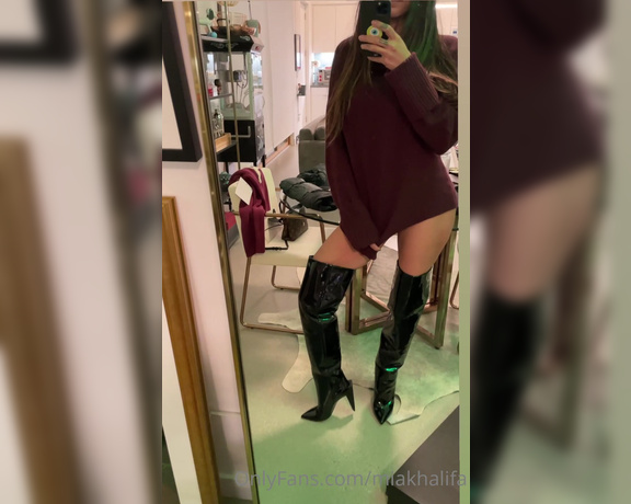 Mia Khalifa aka Miakhalifa OnlyFans - AS SOON AS I LEARN HOW TO BEND MY KNEES IN THESE ITS OVER FOR U BITCHES (Dominatrix Mia coming
