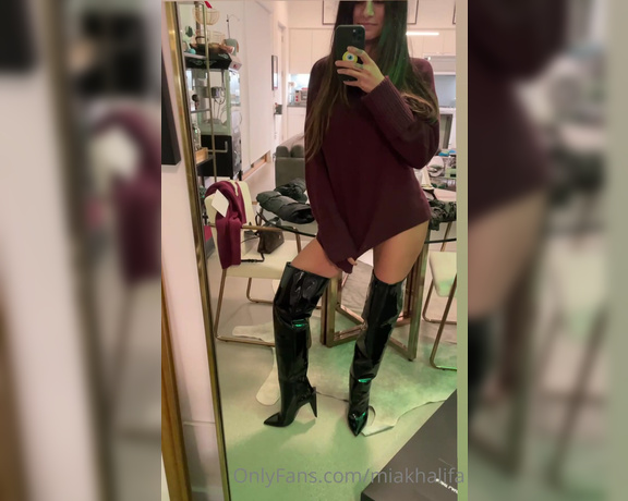 Mia Khalifa aka Miakhalifa OnlyFans - AS SOON AS I LEARN HOW TO BEND MY KNEES IN THESE ITS OVER FOR U BITCHES (Dominatrix Mia coming