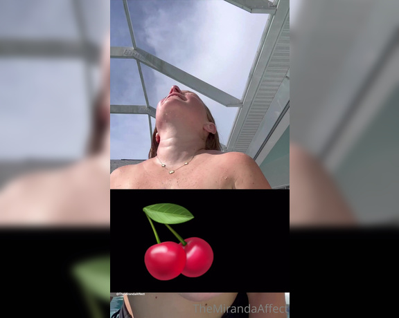 TheMirandaAffect aka Themirandaaffect OnlyFans - Crazy boob Play in the Pool! Video includes 1 Stripping out of black to reveal my plum titties