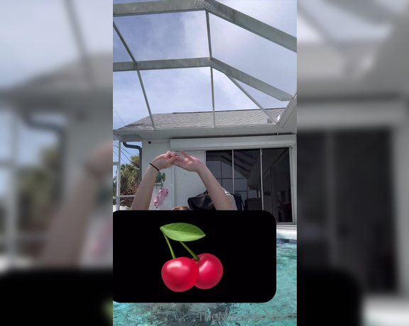 TheMirandaAffect aka Themirandaaffect OnlyFans - Crazy boob Play in the Pool! Video includes 1 Stripping out of black to reveal my plum titties