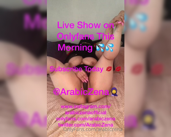 ArabicZena aka Arabiczena OnlyFans - Wake up Early Boys For Mouth Watering Group Live Show Remember To Tip xx 6am wake up call