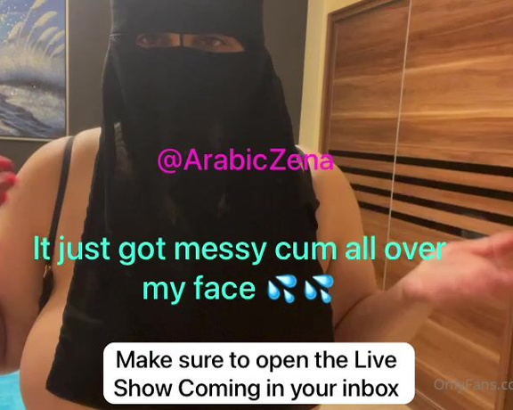 ArabicZena aka Arabiczena OnlyFans - LIVE FROM BAHRAIN It Just Got Messy! Face Cum Shot Make Sure you watch the Live Show Coming