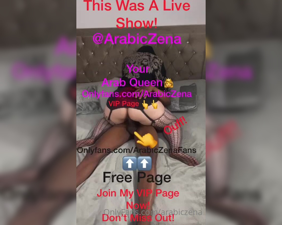 ArabicZena aka Arabiczena OnlyFans - Arab Queen Knows How to Bounce on Her Man Pusey Sex Deep Throat and AnalHot Live Show Watch