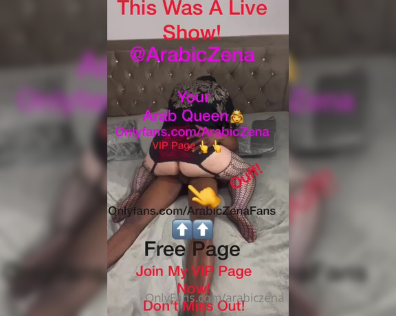 ArabicZena aka Arabiczena OnlyFans - Arab Queen Knows How to Bounce on Her Man Pusey Sex Deep Throat and AnalHot Live Show Watch