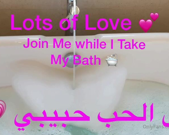 ArabicZena aka Arabiczena OnlyFans - I am Going To Go Live In The Bath Soon Come and Join Me xx come online baby