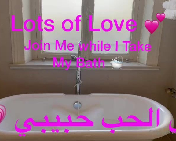 ArabicZena aka Arabiczena OnlyFans - Come Get Naughty with Me in The Bath Live