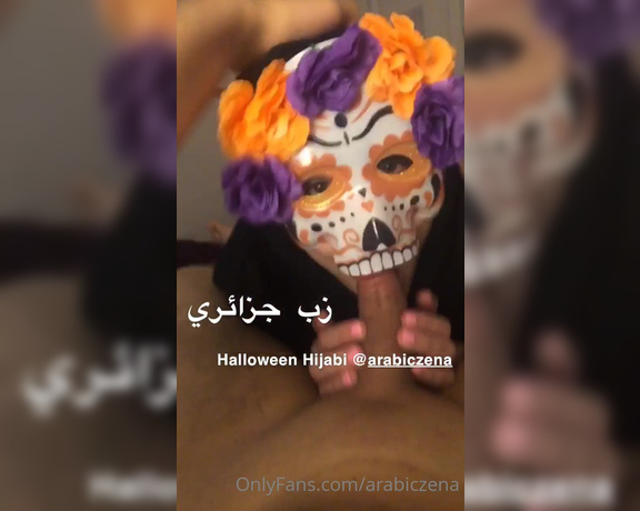 ArabicZena aka Arabiczena OnlyFans - Halloween Hijabi Happy Halloween A Bit of Fun with My Algerian Cock HaHaHa Spooky Halloween
