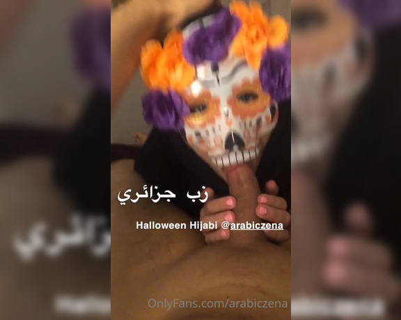 ArabicZena aka Arabiczena OnlyFans - Halloween Hijabi Happy Halloween A Bit of Fun with My Algerian Cock HaHaHa Spooky Halloween