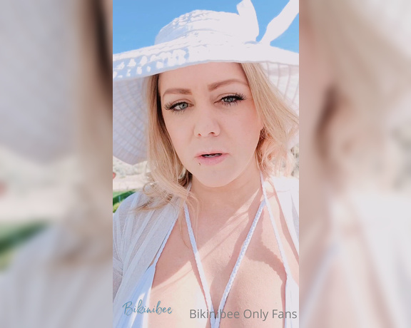 Bikinibee aka Bikinibee OnlyFans - Feeling this weather and my back yard! This look has me wanting to be beach side at a resort with