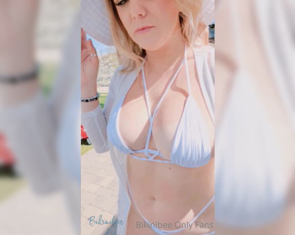 Bikinibee aka Bikinibee OnlyFans - Feeling this weather and my back yard! This look has me wanting to be beach side at a resort with