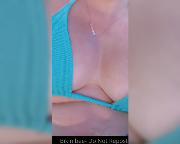 Bikinibee aka Bikinibee OnlyFans - A little relaxing in the hottub It snowed last night, and the night before that our power was out