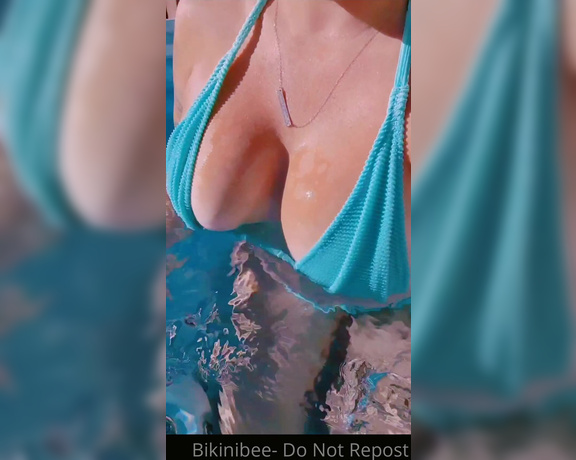 Bikinibee aka Bikinibee OnlyFans - A little relaxing in the hottub It snowed last night, and the night before that our power was out