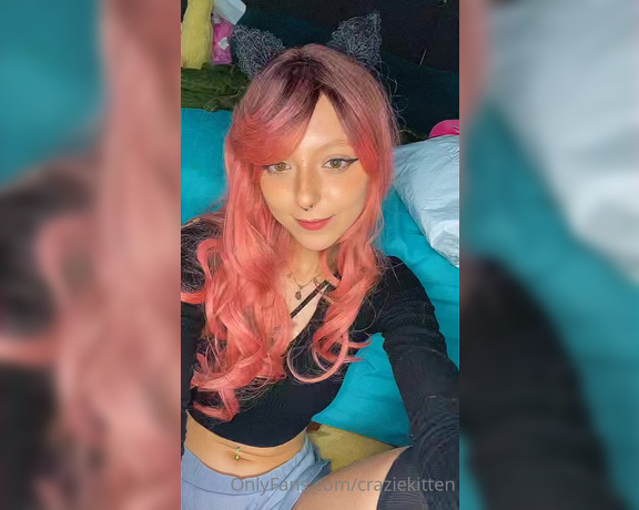 Crazie Kitten aka Craziekitten OnlyFans - I was so exhausted today so I threw on a wig and I am in love! I can’t wait to do some fun coo 25