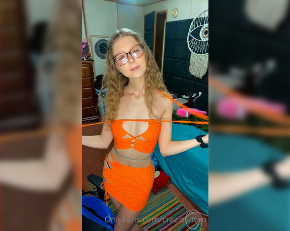 Crazie Kitten aka Craziekitten OnlyFans - Orange you glad it’s me Always bloopers and always more to come 21