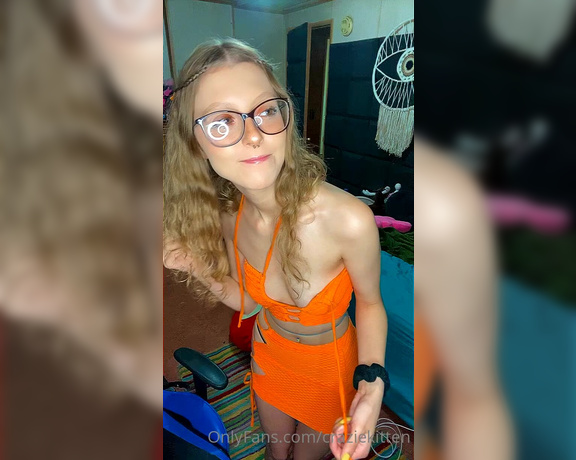 Crazie Kitten aka Craziekitten OnlyFans - Orange you glad it’s me Always bloopers and always more to come 20