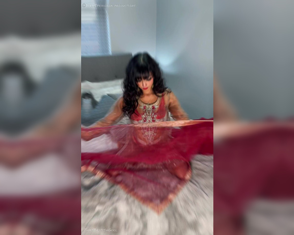 Aaliyah Yasin aka Aaliyah.yasin OnlyFans - POV You walk in on me in the bedroom like this, what would you do I had fun filming in this outfit,