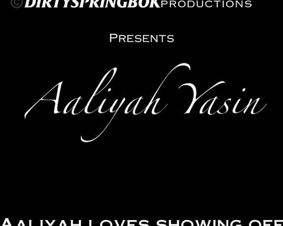Aaliyah Yasin aka Aaliyah.yasin OnlyFans - I love showing off for you how do I look
