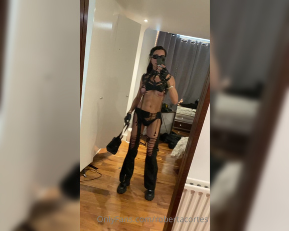 Roberta Cortes TS aka Robertacortes OnlyFans - Hehehe I was in the club party dressed like this whit my cock hard pulling out , and the guys can’t