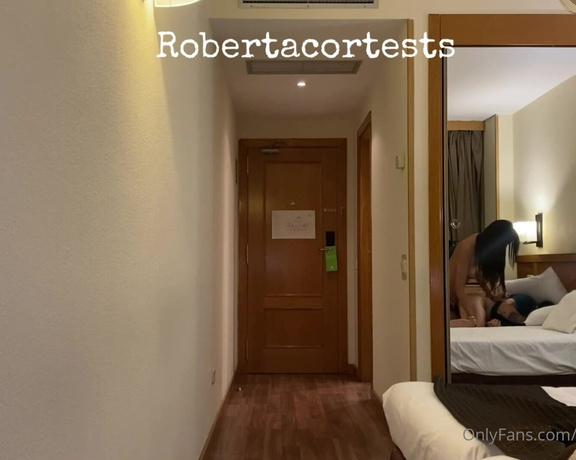 Roberta Cortes TS aka Robertacortes OnlyFans - That’s it babes the video the week , sorry the complete version was 27’ mints long dom but I cut cus