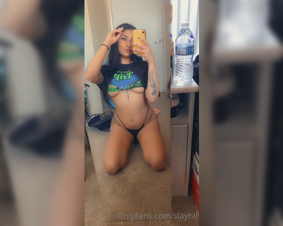 Slay aka Slayhil OnlyFans - Good morning I’ll be sending out a cheeky $5 vid showing a bit more (nip & booty ) than this to 1