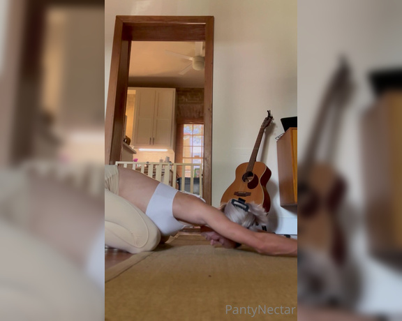 PantyNectar aka Pantynectar OnlyFans - Stretching and a little mobility after my workouts! Ive been feeling pretty stiff… much like you 2