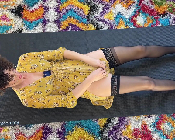 VibeWithMommy aka Vibewithmommy OnlyFans - LINGERIE AND STOCKINGS YOGA LEADS TO AMAZING ORGASM WITH MY NEW TOYS! NAMASTE!