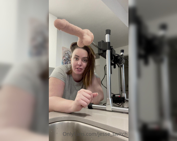 Jesse Switch aka Jesse_switch OnlyFans - Why yes, I do have a fuck machine up on my mothers kitchen counter