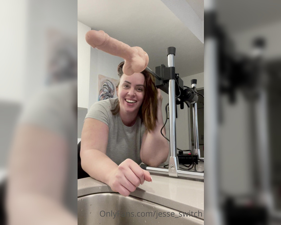 Jesse Switch aka Jesse_switch OnlyFans - Why yes, I do have a fuck machine up on my mothers kitchen counter